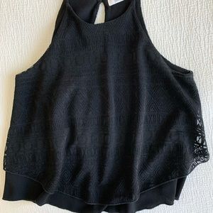 Black Textured Lined Tank